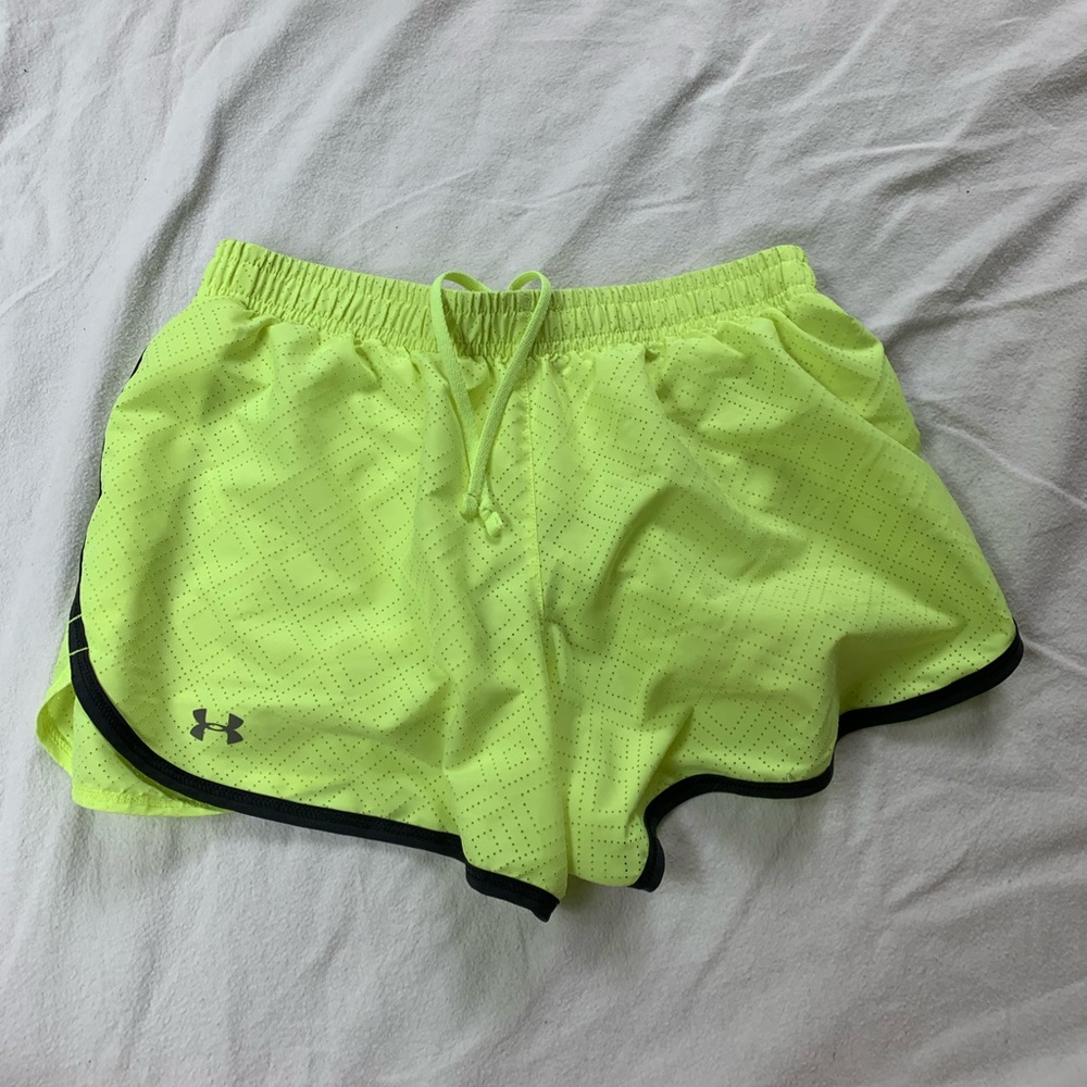 Under Armour Running Short Neon Yellow